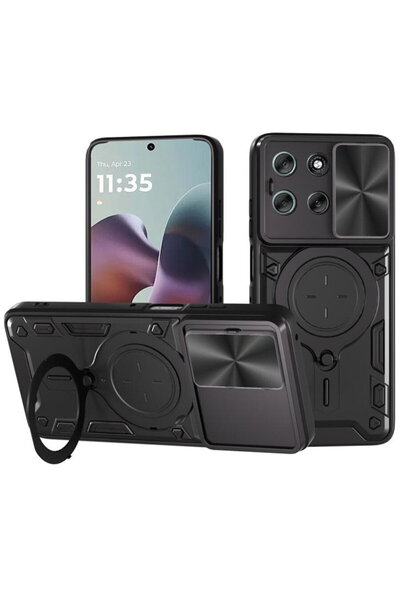 Techsuit Husa pentru Motorola Moto G56 - CamGuard Pro - Black