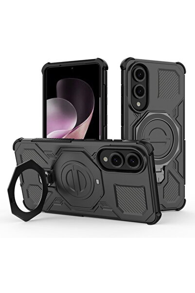 Techsuit Husa pentru Samsung Galaxy S25 Edge - Carbon Shield PRO - Black