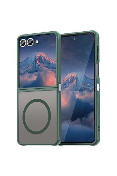 Techsuit Θήκη Samsung Galaxy Z Flip7 - HaloFrost II MagSafe - Πράσινη
