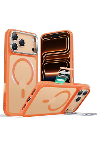 ESR Case for iPhone 17 Pro - Classic Hybrid HaloLock Kickstand - Frosted Orange
