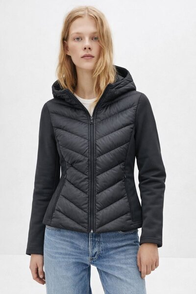 HAKKE Slim Fit Kapüşonlu Şişme MONT