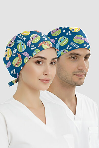 ÇİZGİ MEDİKAL Kahraman Takımı Desenli Bone (Cotton Likra Kumaş)