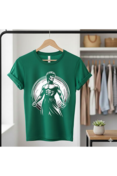 MAGORS Bruce Lee Printed 100% Cotton Short Sleeve Regular Fit T-Shirt