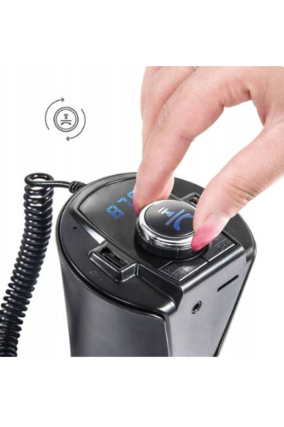 OEM Transmitator auto ElektroStator BX6, Bluetooth, FM, 2 x USB, Negru