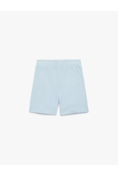 Koton Cotton Basic Shorts with Elastic Waist and Pocket Detail