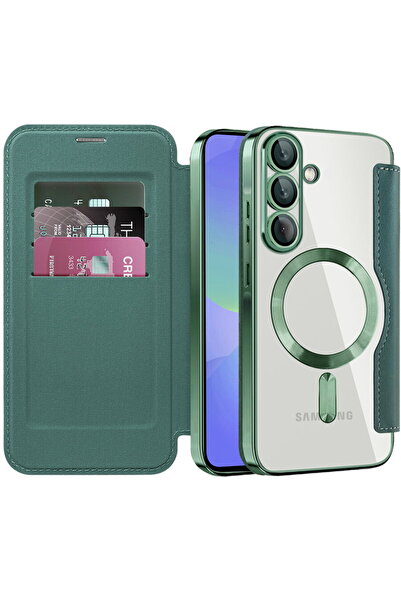 Techsuit Θήκη για Samsung Galaxy A36 5G - Θήκη SmartMag Book - Πράσινη