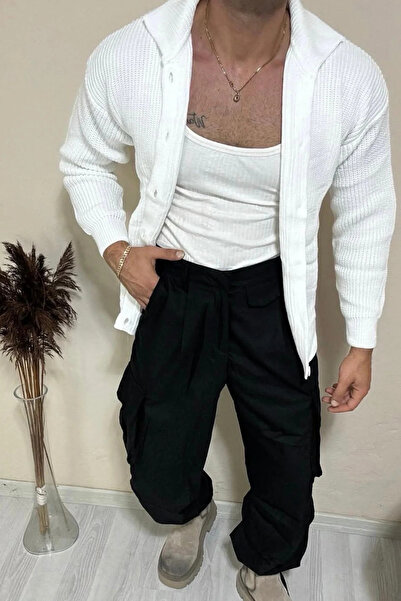 BLUE STREET Button Detailed Regular Fit Cardigan