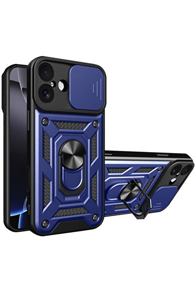 Techsuit Husă pentru iPhone 17 - Seria CamShield - Albastru