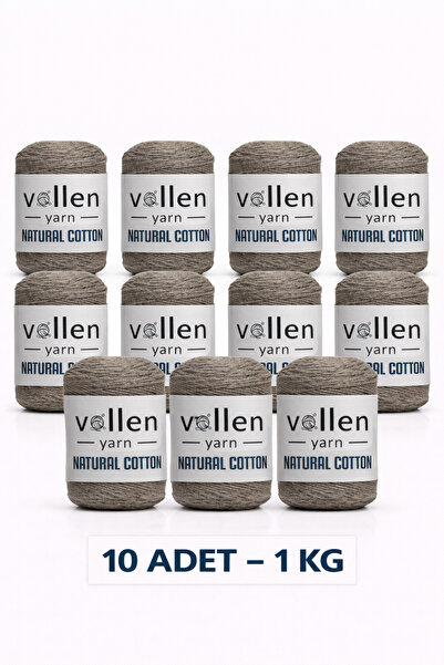 vollen yarn 10 ADET 1KG ,Premıum Doğal Koton Amıgurumi Ve Punch Ipi,tığ Işi E...