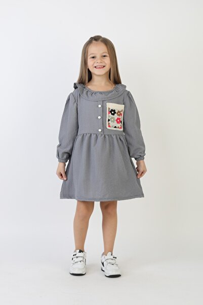 Giyimodam Embroidered Seersucker Fabric Girl's Casual Stylish Comfortable and...