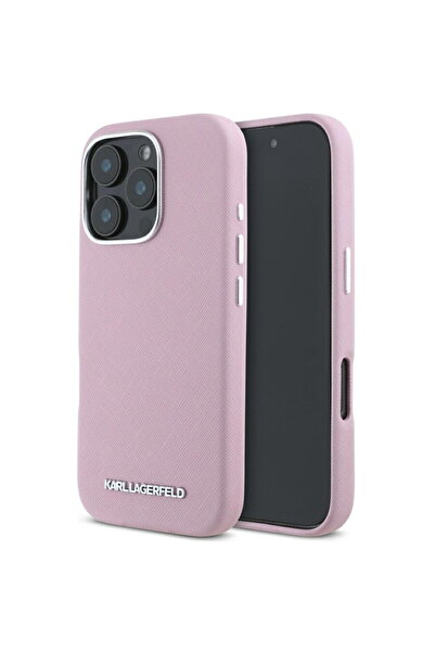 Karl Lagerfeld Husa pentru iPhone 16 Pro Max - Saffiano Full Wrapped Elongate...