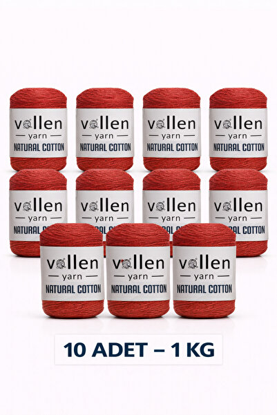 vollen yarn 10 ADET 1KG ,Premıum Doğal Koton Amıgurumi Ve Punch Ipi,tığ Işi E...