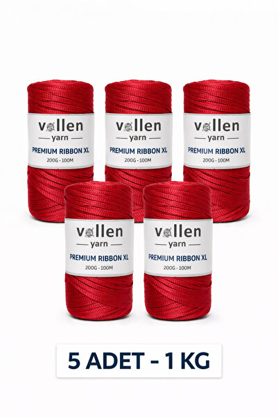 vollen yarn 5 komada premium poliesterske trake 1000gr/4mm, makrame traka, tr...