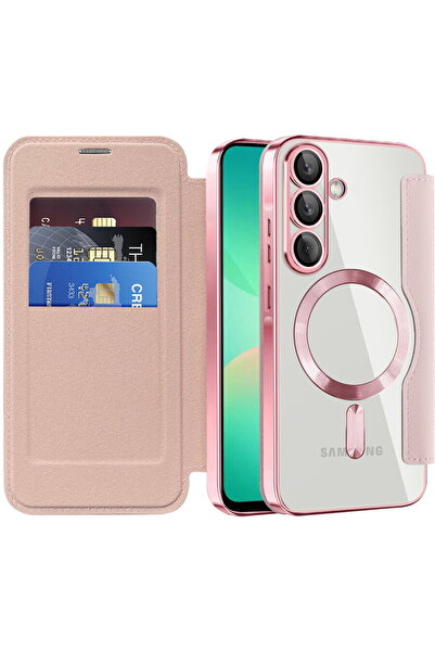 Techsuit Husa pentru Samsung Galaxy A26 5G - SmartMag Book Case - Pink