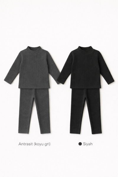 mini kanka Детски комплект термо бельо Ribana Детско термо бельо 4 части 2 ко...