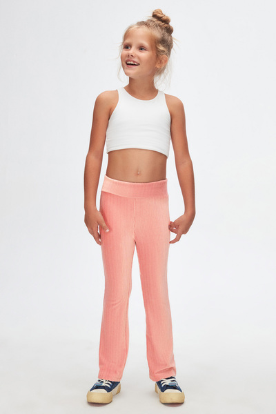 LOVETTI Σολομός κοτλέ Βελούδινο καμπάνα Παντελόνι