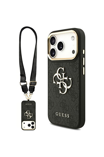 Guess Husa pentru iPhone 17 Pro - Big 4G Classic Logo with Big Strap Metal Bu...
