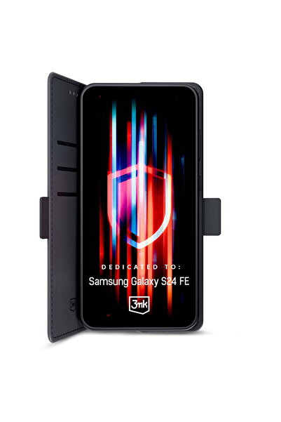 3MK Samsung Galaxy S24 FE - Husă tip portofel - Negru