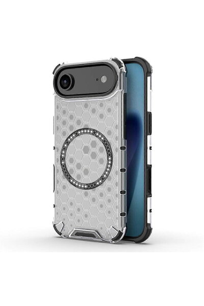Techsuit Husa transparenta pentru iPhone 17 Air - HoneyComb Shield MagSafe - ...