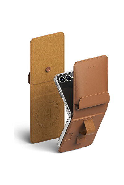 Ringke Husa pentru Samsung Galaxy Z Flip7 - Folio Grip Wallet Magnetic - Brown