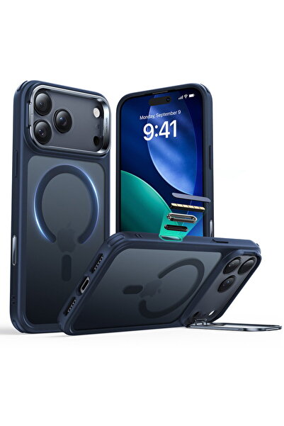 ESR Case for iPhone 17 Pro - Classic Hybrid HaloLock Kickstand - Frosted Blue