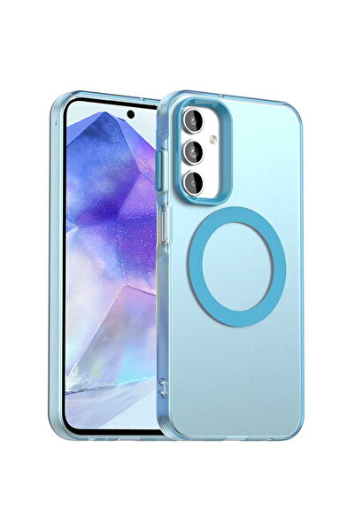 Techsuit Case for Samsung Galaxy A55 5G - CandyCase MagSafe - Blue