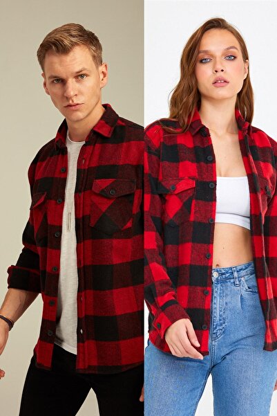 BLUE STREET Unisex Double Pocket Lumberjack Shirt with Flap - Single Price