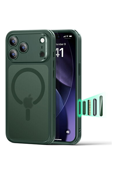 ESR Husă pentru iPhone 17 Pro - Classic Hybrid HaloLock - Verde Mat