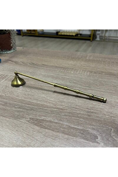 Mercan Tasarım Atölyesi İNCE TOPLU ÇUBUKLU METAL MUM SÖNDÜRÜCÜ-ANTİK BRONZ