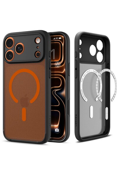 Spigen Husa pentru iPhone 17 Pro Max - Ultra Hybrid MagSafe - Frost Black / O...