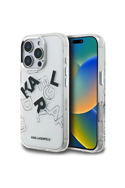 Karl Lagerfeld Case for iPhone 16 Pro - IML Sketched Graphic Logo (KLHCP16LHM...