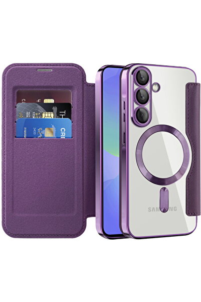 Techsuit Husa pentru Samsung Galaxy A36 5G - SmartMag Book Case - Purple