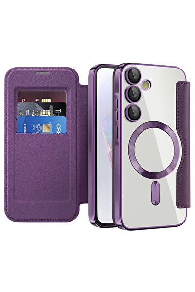 Techsuit Husa pentru Samsung Galaxy A35 5G - SmartMag Book Case - Purple