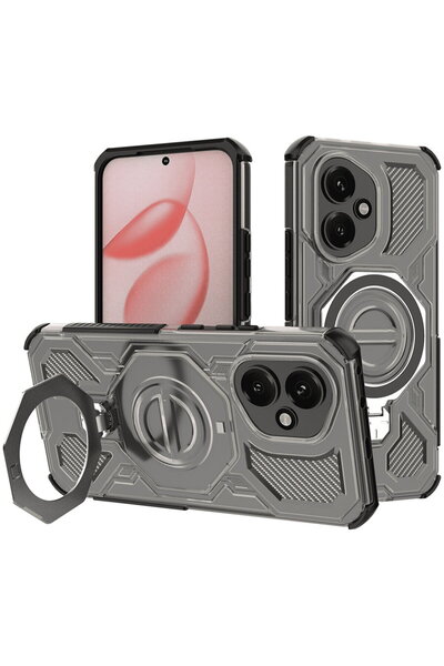 Techsuit Husa pentru Honor 400 - Carbon Shield PRO - Smoke Black