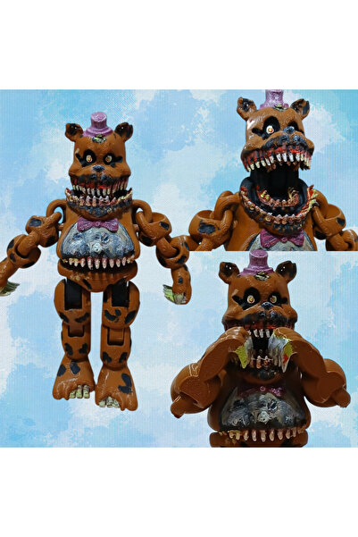Rüzgar Tasarım Fnaf Five Nights at Freddy's Nightmare Fredbear Fnaf Eklemli O...