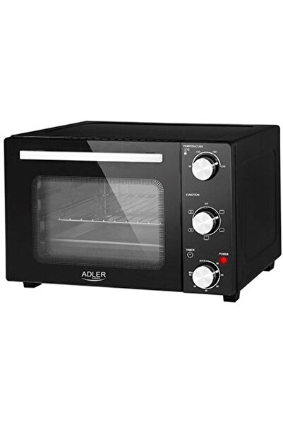 adler AD 6024 Convection Electric Oven, 22L, Black Stainless Steel