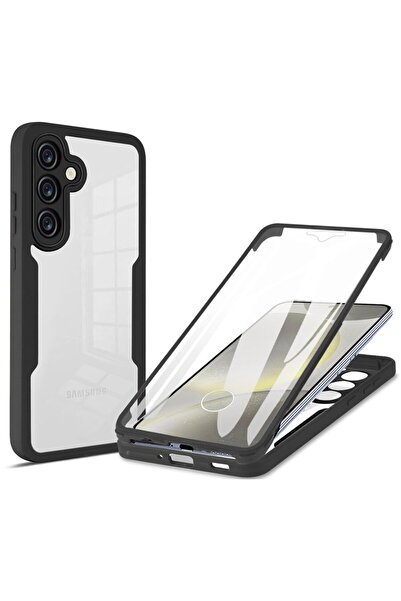 Techsuit Husa pentru Samsung Galaxy S25 + Folie - ColorVerse 360 Series - Black