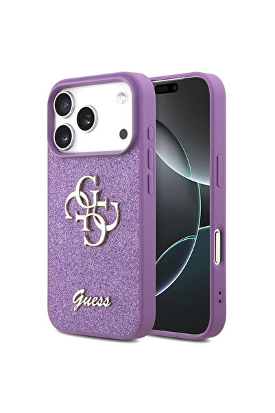 Guess Husă pentru iPhone 17 Pro Max - Fixed Glitter Big 4G (GUHCP17XHG4SGL) -...