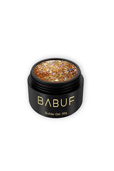 BABUF Self-Leveling Reflective Builder Gel Magic Gold Reflective 50 g – For G...