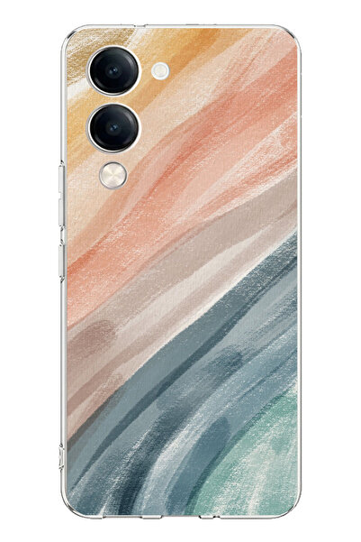 TechTree Vivo Y04 Compatible Modern Color Palette Printed Silicone Case