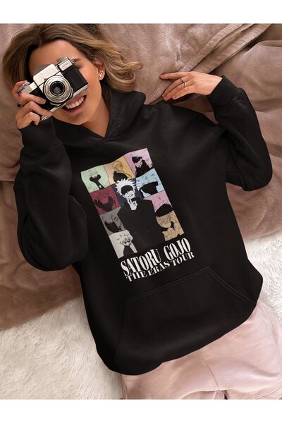 SEVBANO هودي ساتورو غوجو ذا إيراس تور مطبوع للجنسين قصة فضفاضة من سلسلة أنيمي...