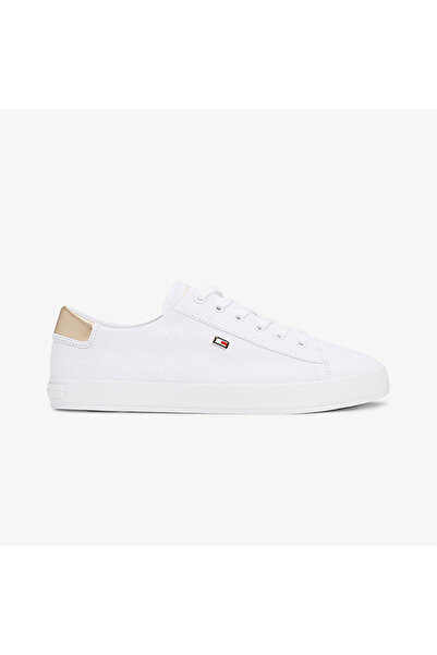 Tommy Hilfiger Vulc Lace Up Kadın Beyaz Sneaker