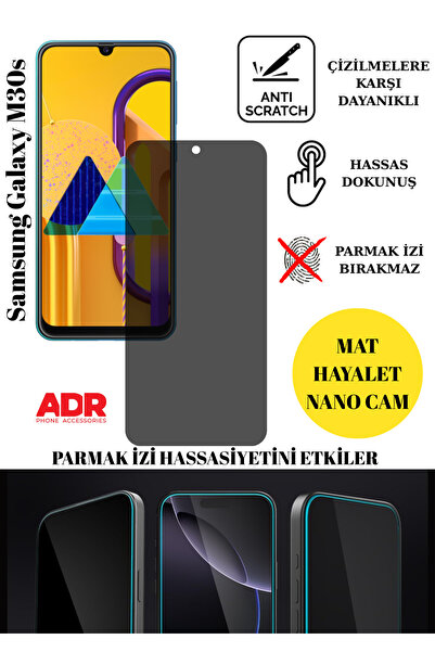 Samsung M30s Ghost Glass Matte Nano Screen Protector Shockproof Flexible Nano Glass
