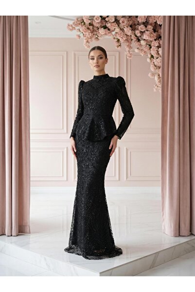 YuSeM Darla Abiye Siyah