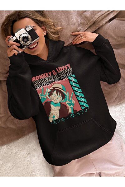 SEVBANO هودي مونكي دي لوفي ون بيس مطبوع للجنسين قصة فضفاضة بشخصيات من المسلسل...