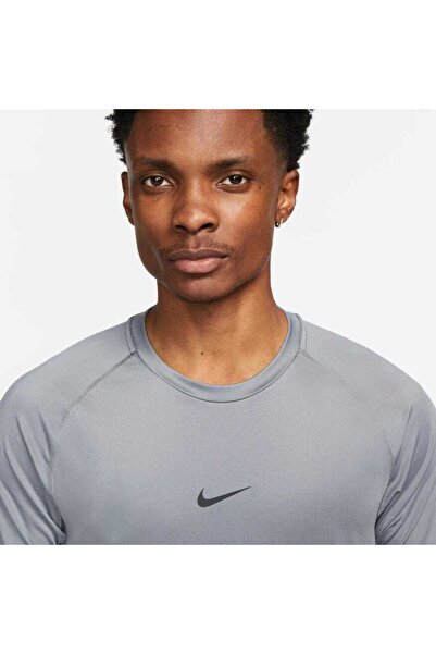 Nike fb7929 Pro Dri-FIT Slim Top SS Erkek Gri Tişört