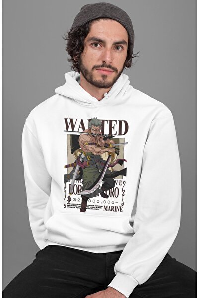 SEVBANO هودي ون بيس أنيمي يونيسكس قصة فضفاضة طراز رورونوا زورو مطبوع