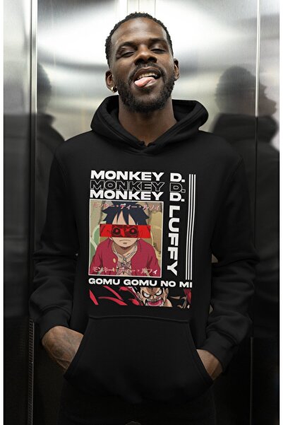 SEVBANO Σχεδιασμός One Piece με στάμπα Unisex Oversize με κουκούλα με χαρακτή...