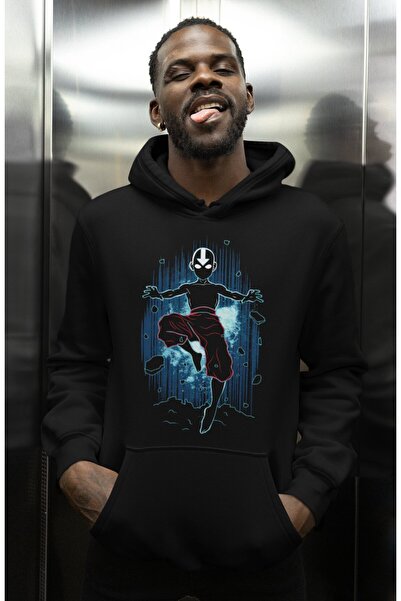 SEVBANO هوديي بتصميم شخصية أفاتار مطبوع للجنسين قصة فضفاضة من شخصيات الأنمي