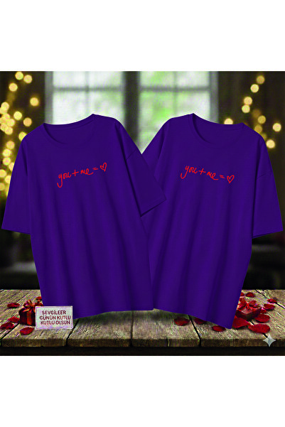 Advantage You + Me = Heart Printed Lover Combination (the Product Is 1 Piece)...